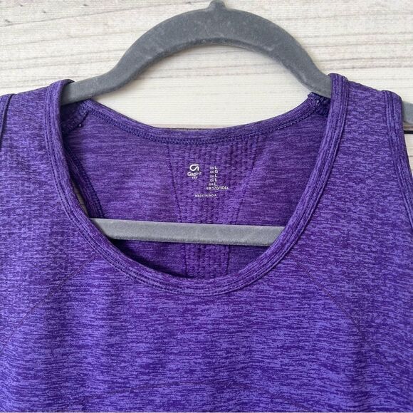 Gap Fit Purple Stretchy Racerback Tank Top - Picture 5 of 8